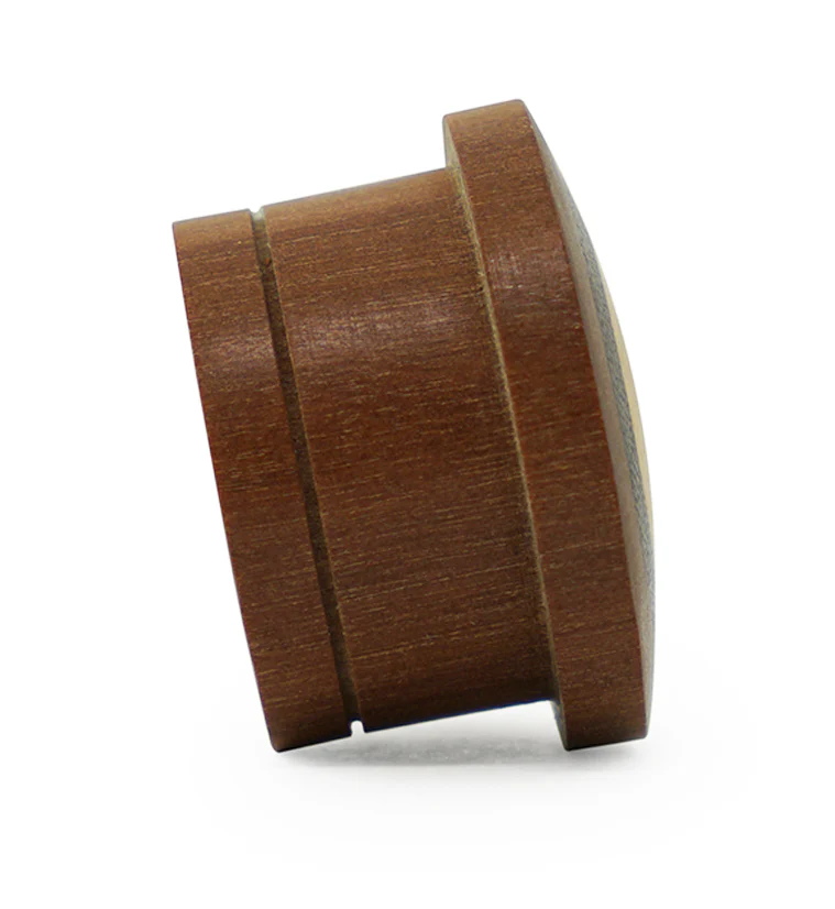 Single Flare Saba Wood Plugs with Areng & Jackfruit Inlay - Image 4