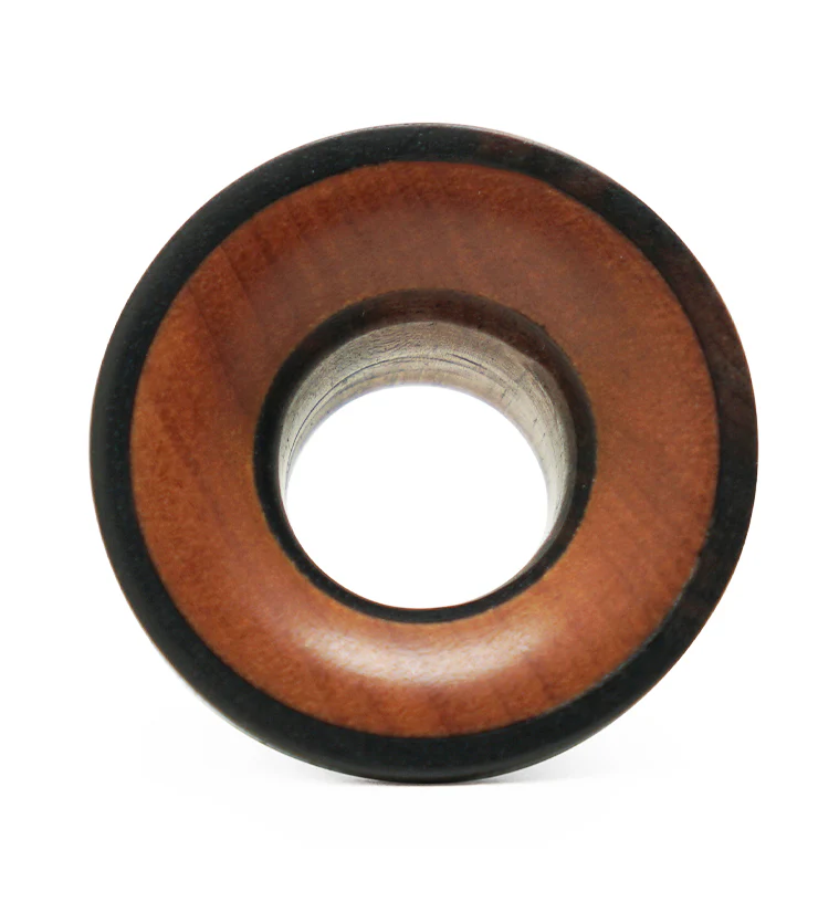 Single Flare Areng Wood Tunnels with Saba Inlay - Image 4