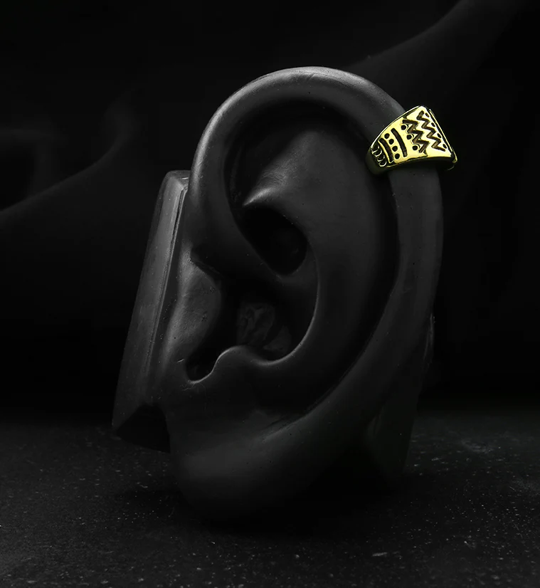 Sketch Brass Ear Cuff