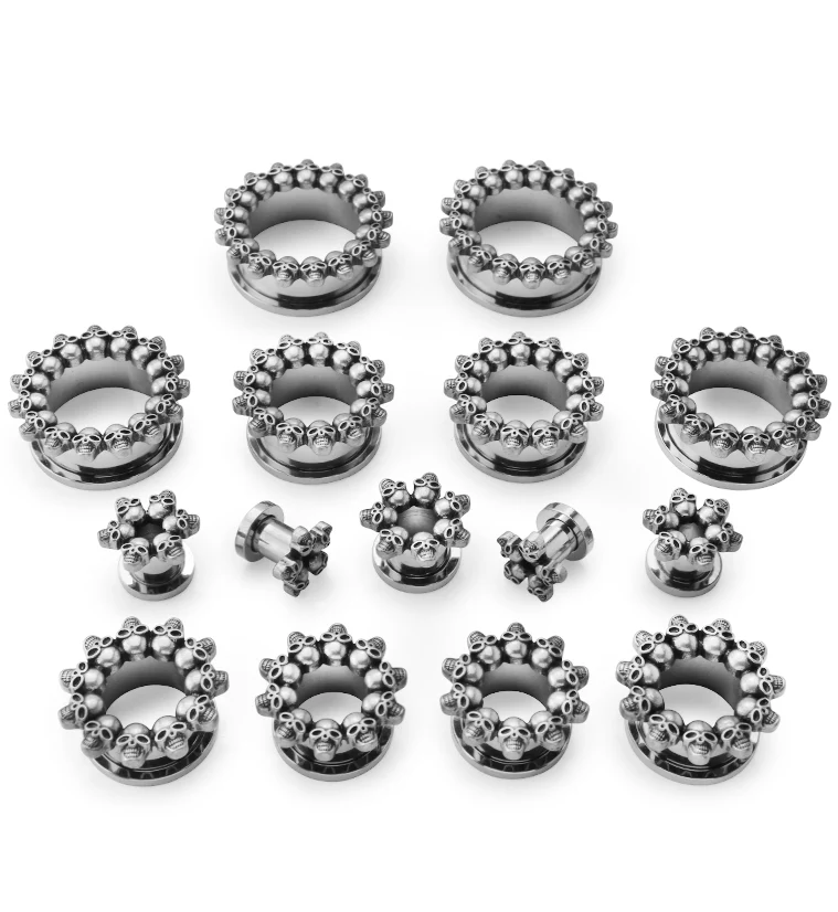 Skull Lined Stainless Steel Tunnels - Image 2