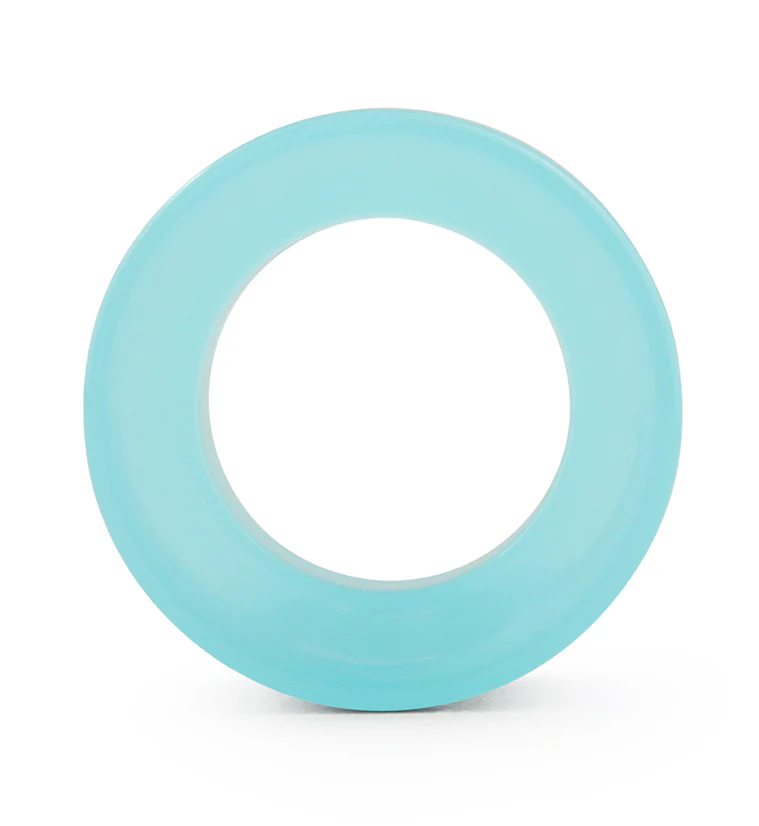 Sky Blue Glass Double Flare Tunnels - Image 3