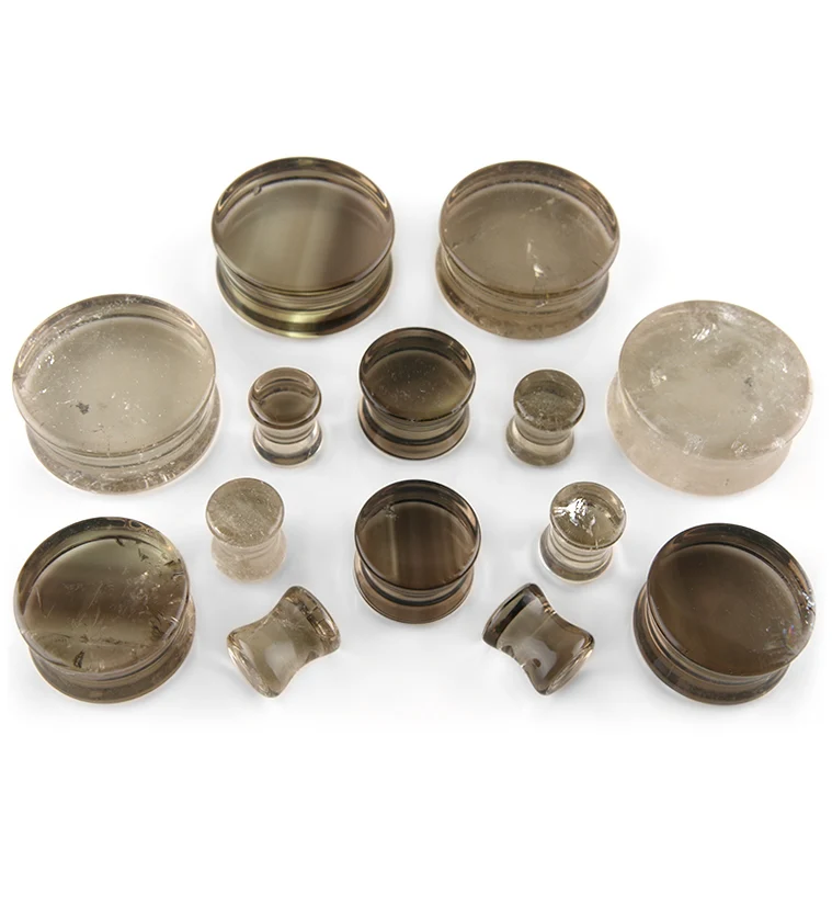 Smokey Quartz Stone Plugs - Image 2