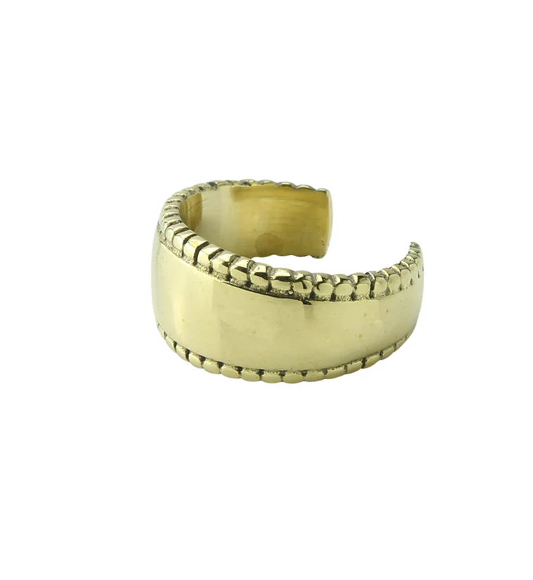 Smooth Brass Ear Cuff - Image 2