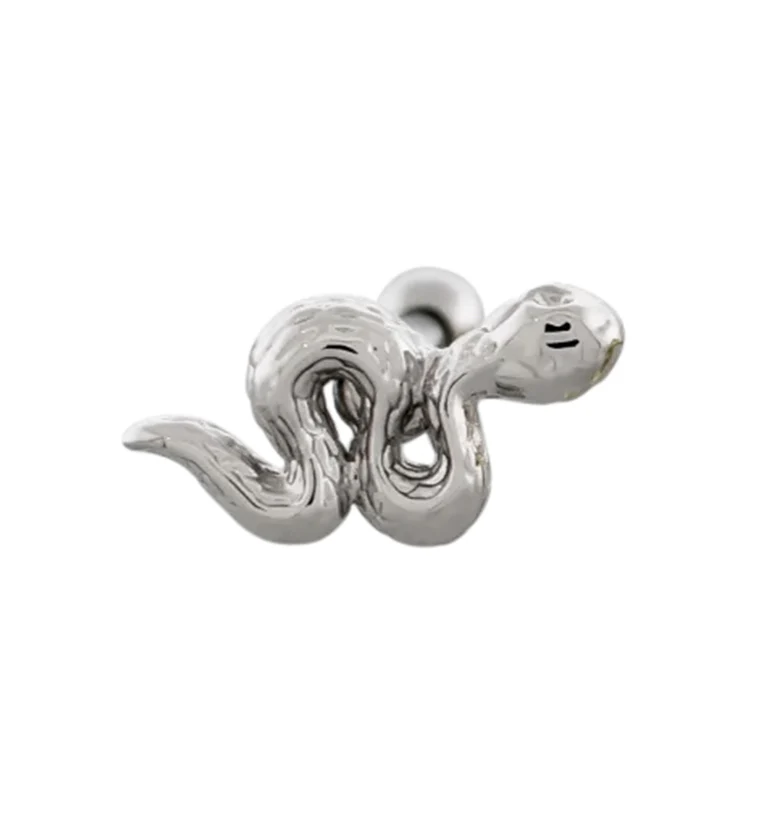 Snake Stainless Steel Cartilage Barbell