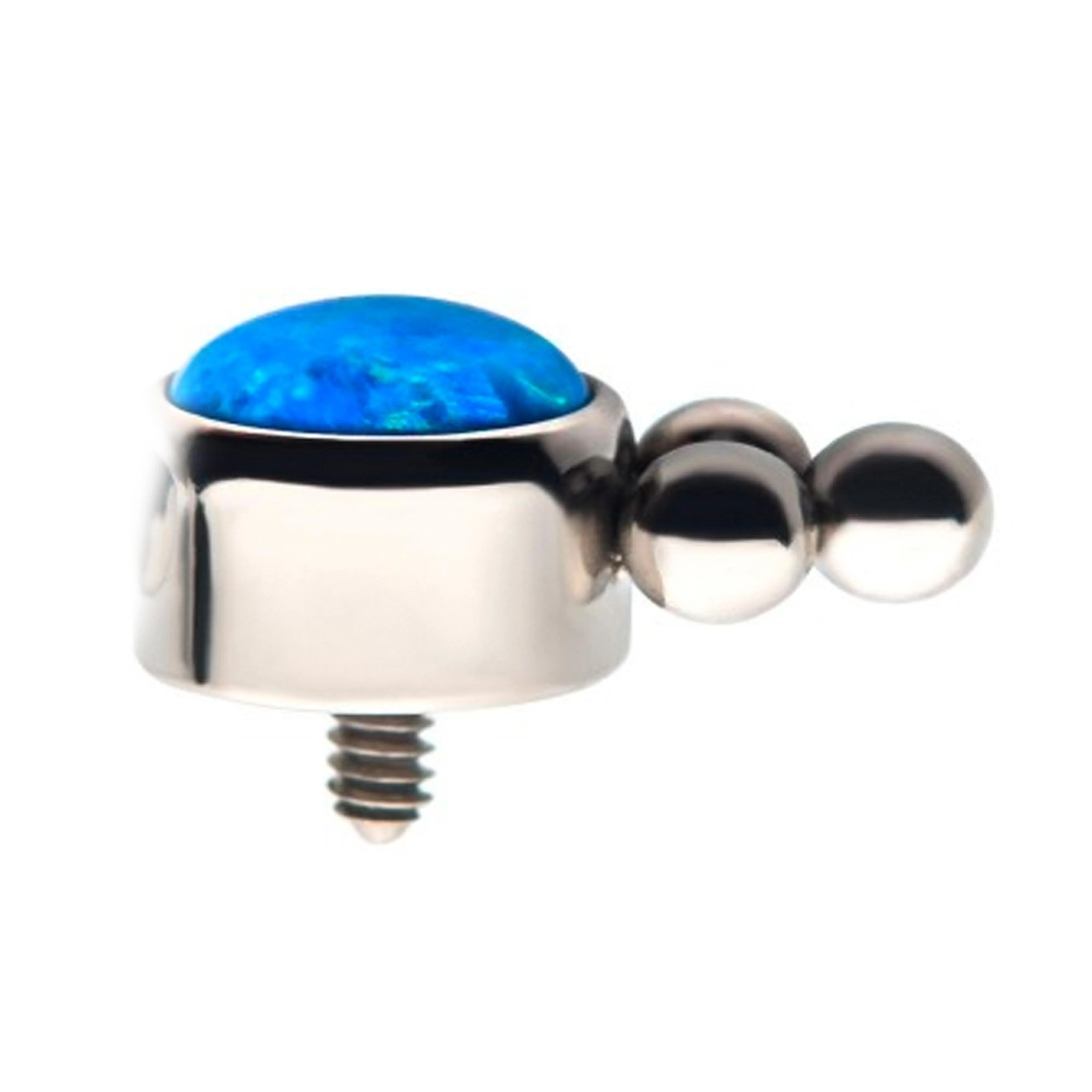Sole Blue Opalite Titanium Threaded End - Image 2