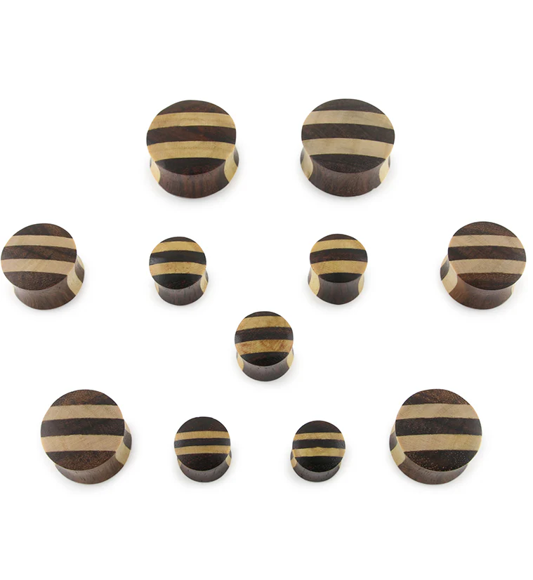 Sono & Pangal Striped Wood Plugs - Image 2