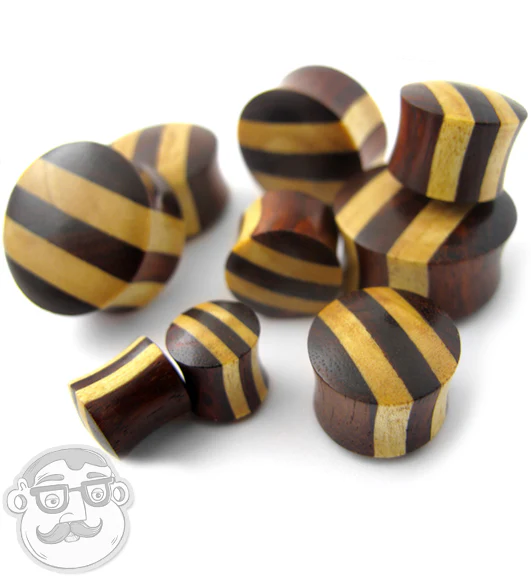 Sono & Pangal Striped Wood Plugs - Image 5