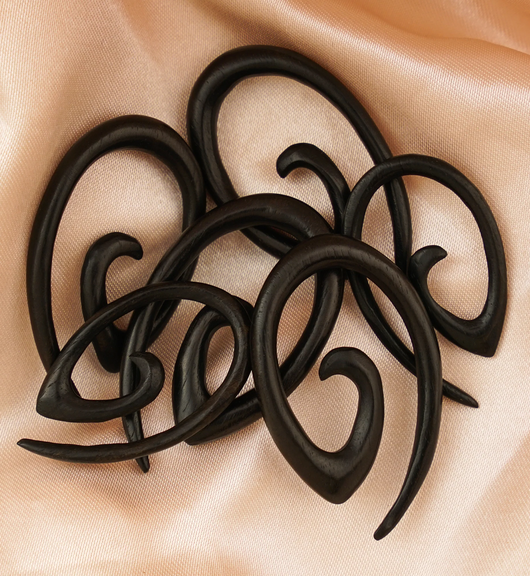 Areng Wood Oval Spirals - Image 5