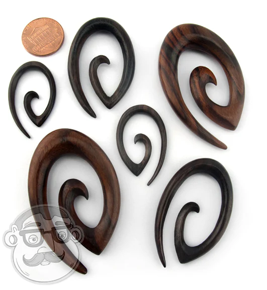 Areng Wood Oval Spirals - Image 6