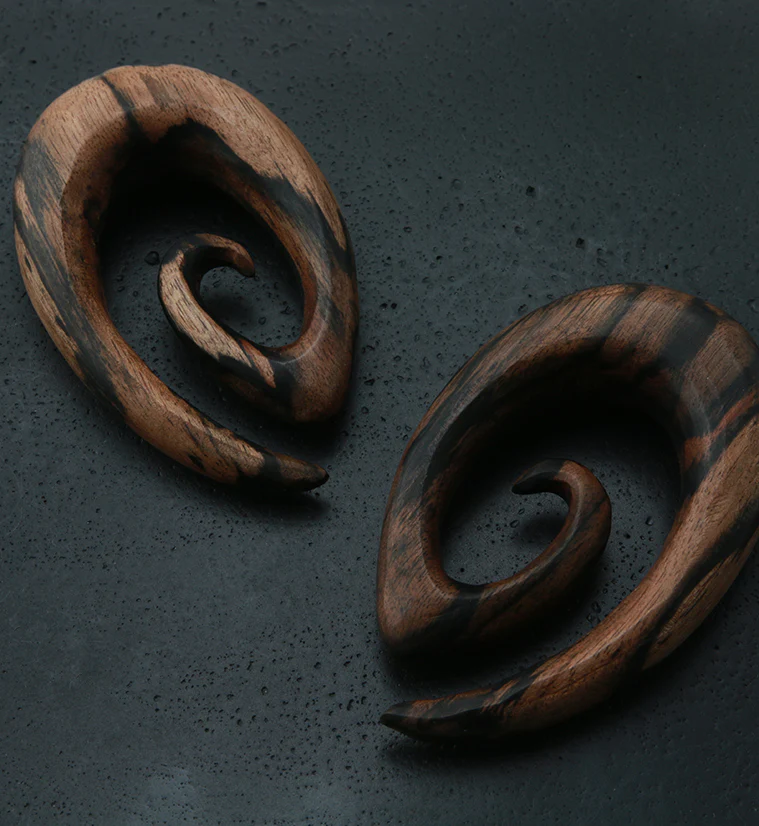 Areng Wood Oval Spirals - Image 7