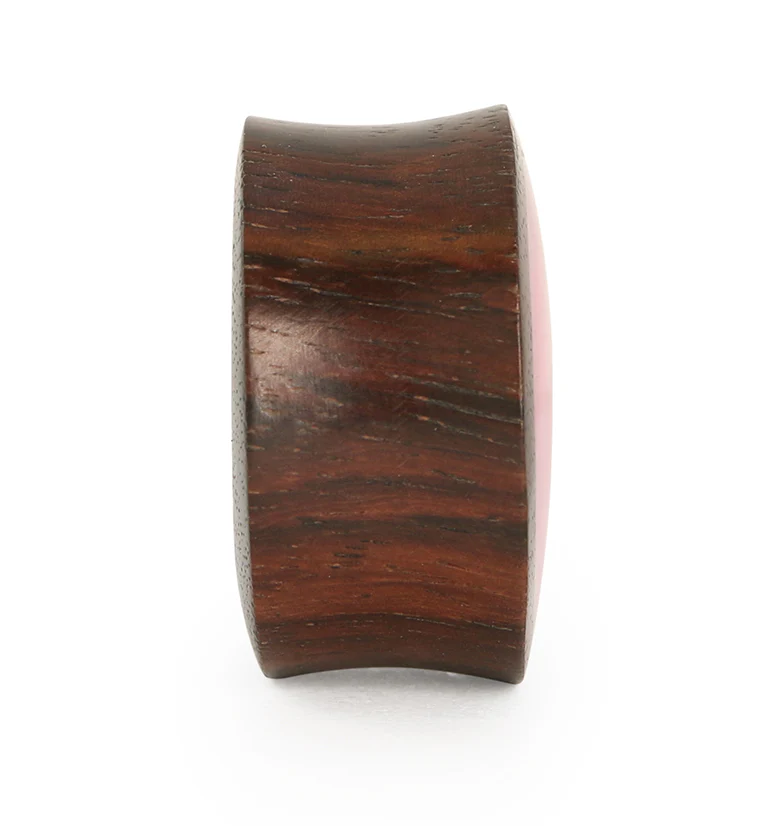 Sono Wood Plugs With Pink Resin Inlay - Image 4