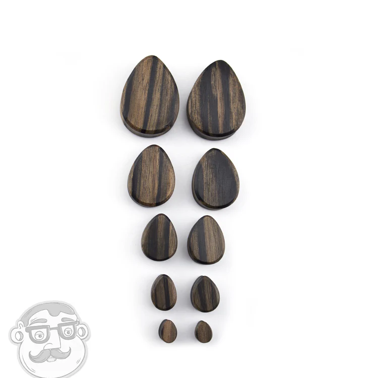 Sono Wood Teardrop Plugs - Image 2