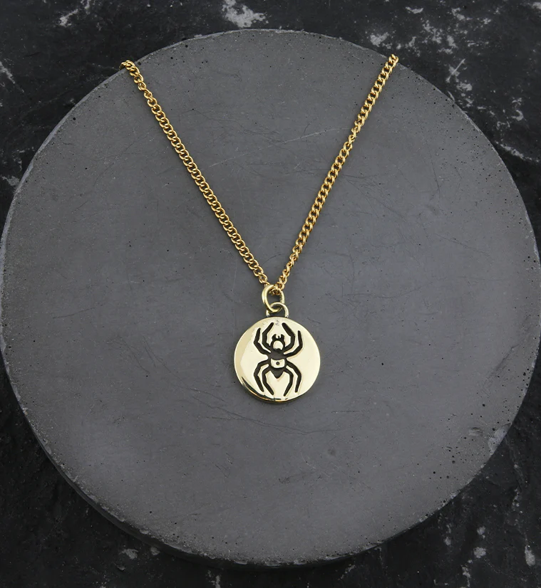 Spider Brass Charm Necklace - Image 3
