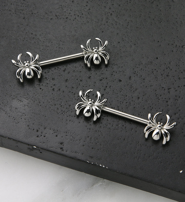 Spider Stainless Steel Nipple Barbell - Image 2
