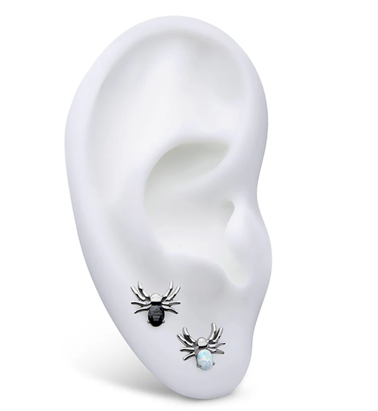 Spider White Opalite Threadless Titanium Top - Image 3