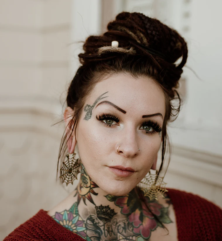 Spiderweb Brass Ear Weights - Image 2
