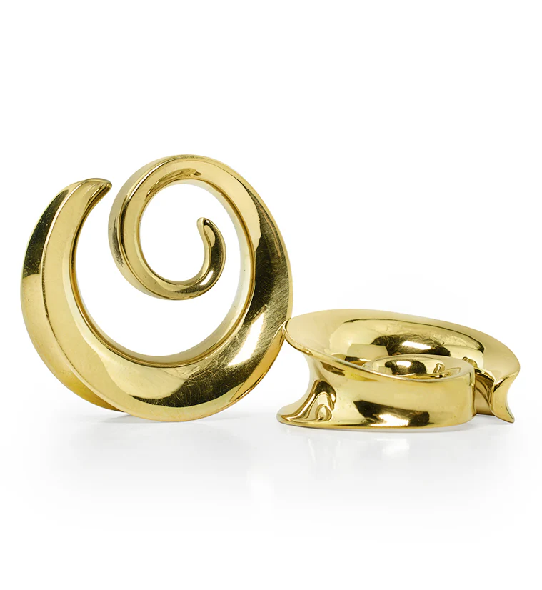 Spiral Brass Saddles