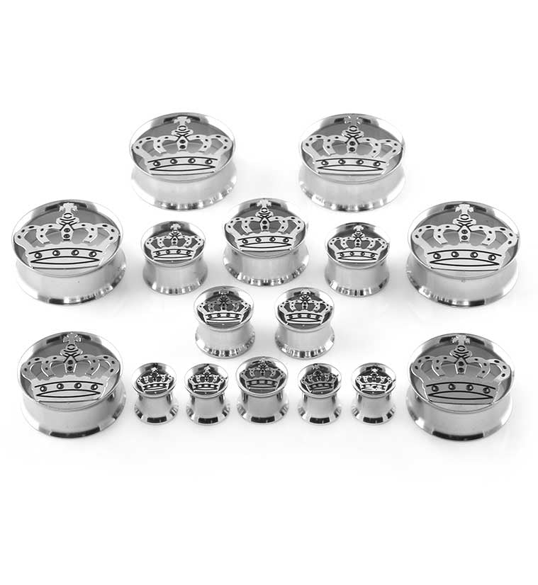 Stainless Steel Crown Logo Tunnels - Image 2