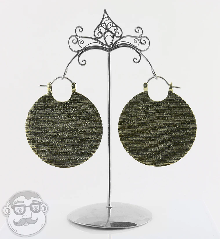 Static Brass Earrings - Weights - Image 2