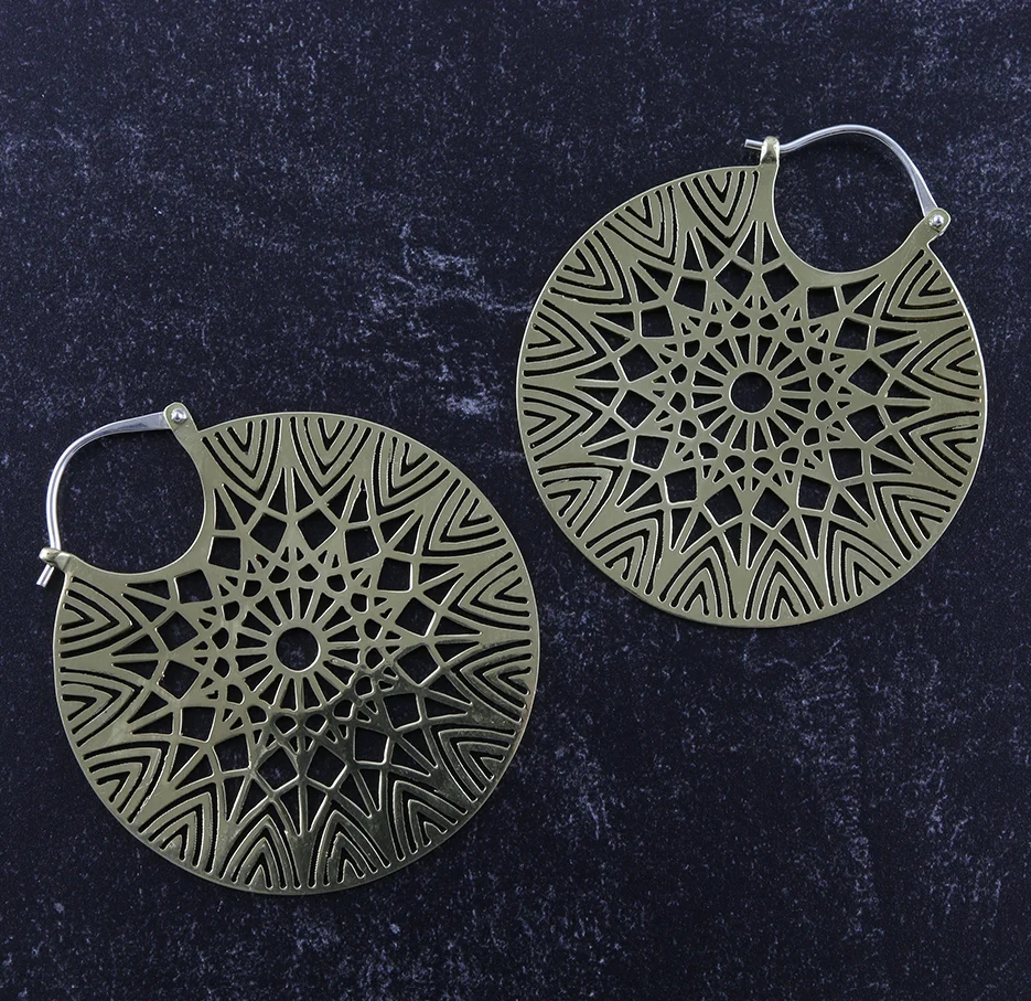 Stellar Brass Earrings - Weights - Image 2