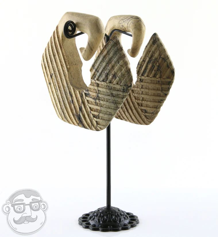 Stitch Tamarind Wooden Ear Weights - Image 2