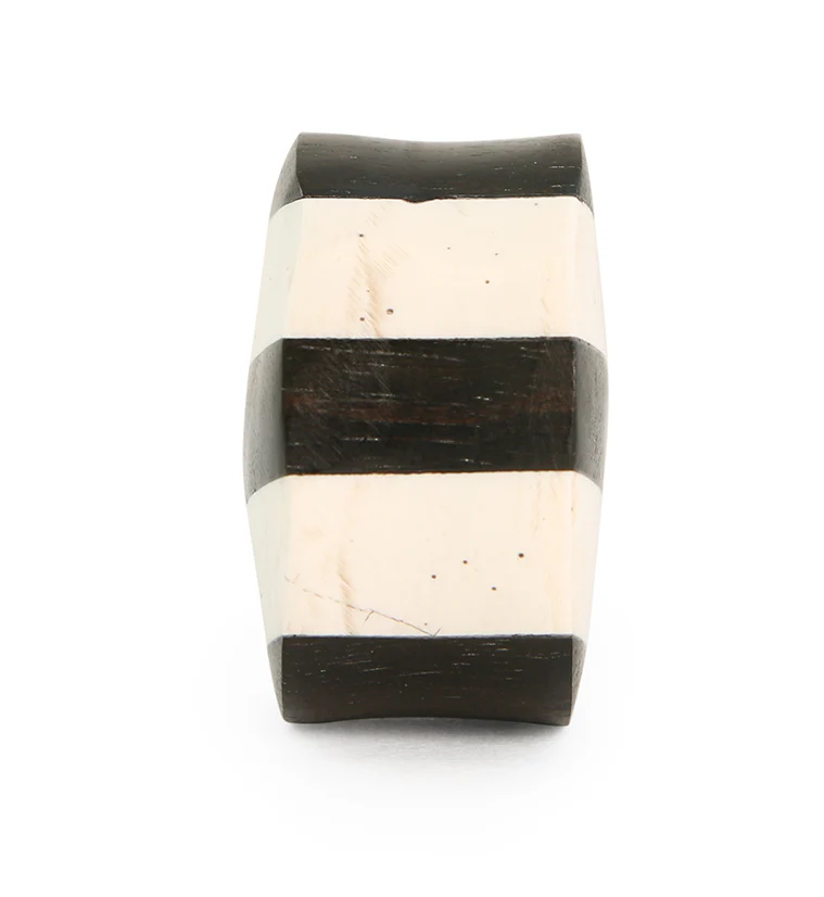 Stripe Bone & Wood Plugs (IMPERFECT) - Image 3