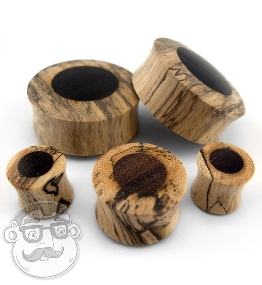 Tamarind Wood Plugs With Sono Wood Inlay - Image 3