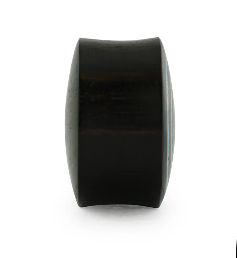 Target Turquoise Howlite Stone Inlay Areng Wooden Plugs - Image 5