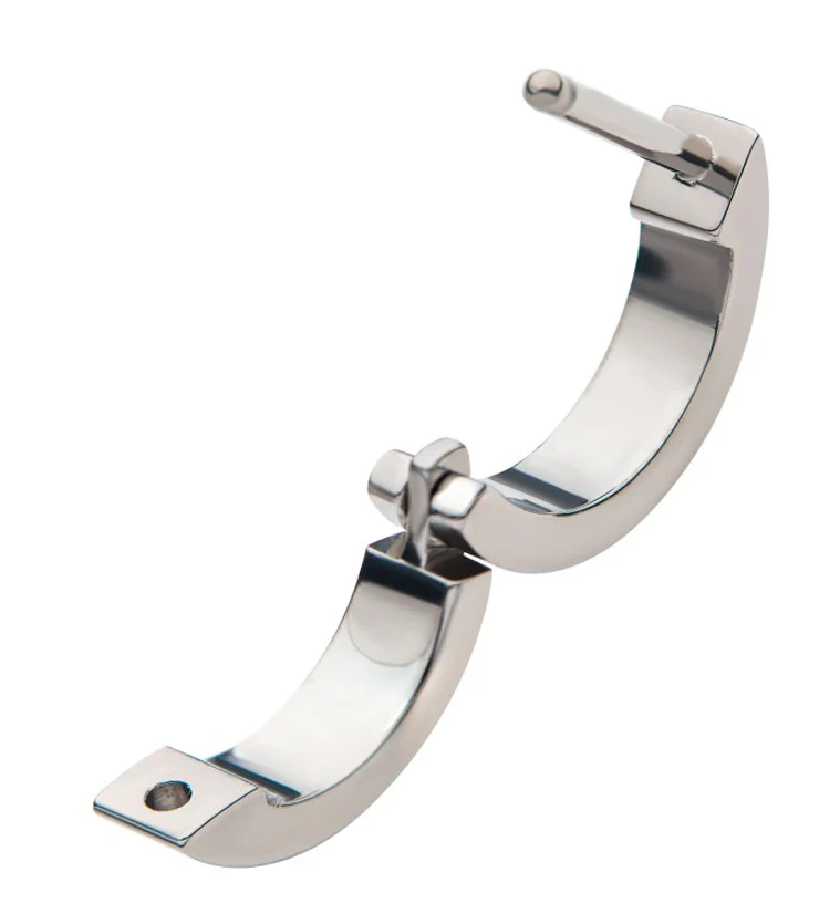 Thick Titanium Hinged Segment Ring - Image 3