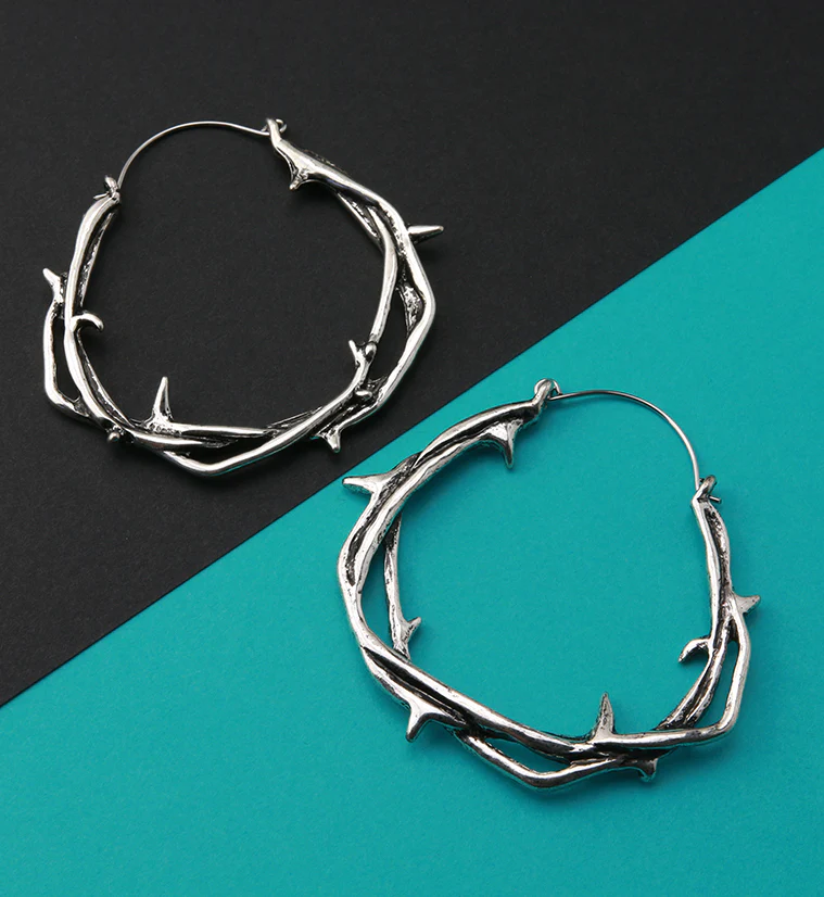 Thorn Plug Hoops - Image 2