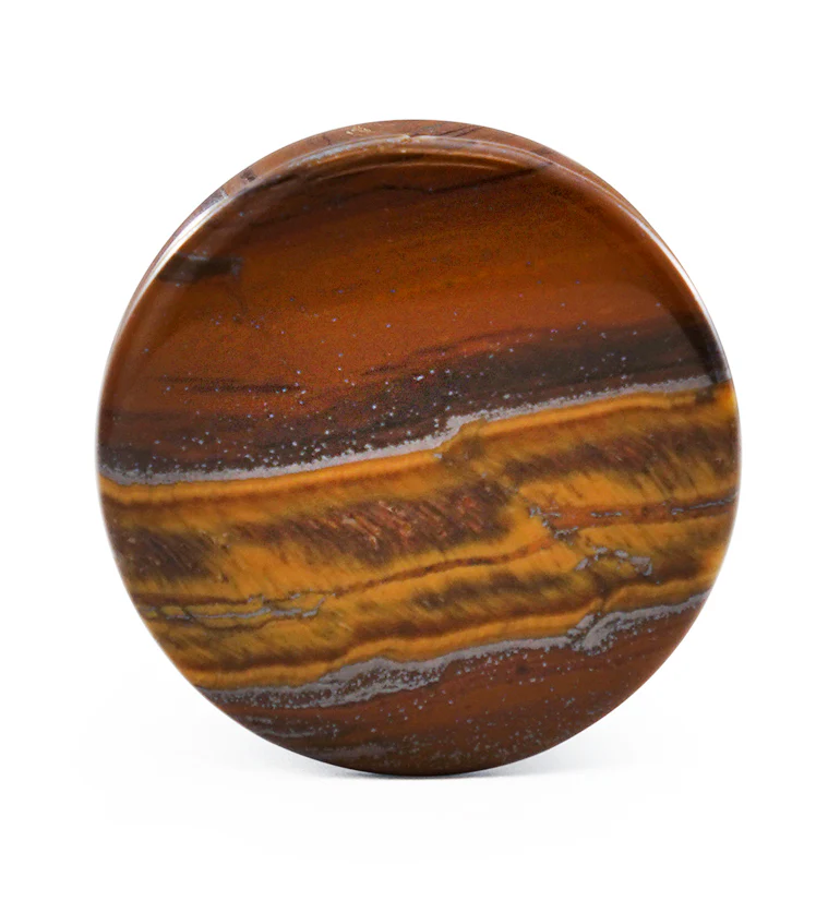 Tiger Eye Double Flare Plugs - Image 3