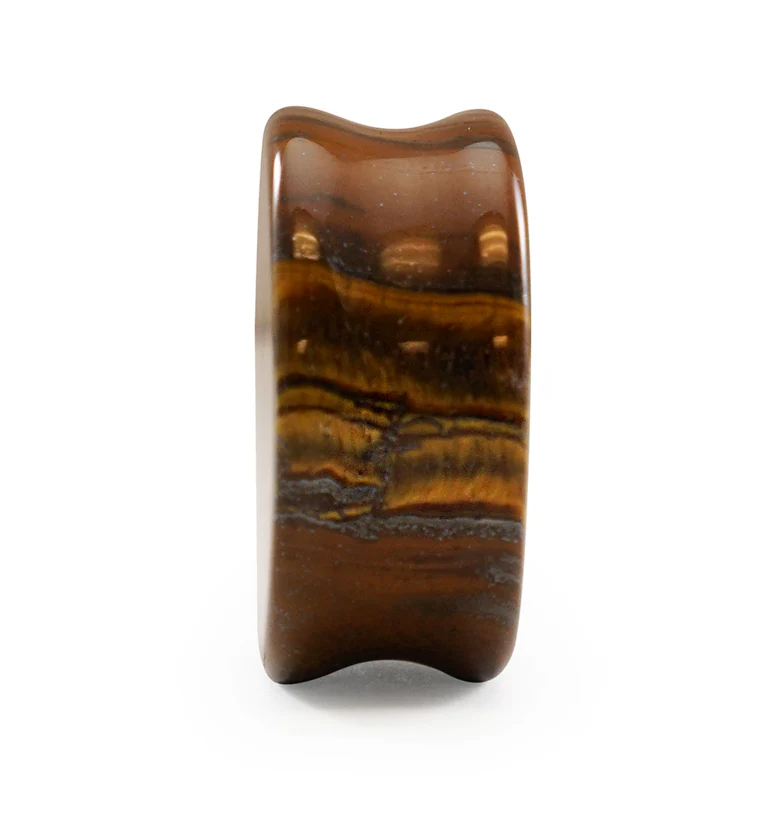 Tiger Eye Double Flare Plugs - Image 4