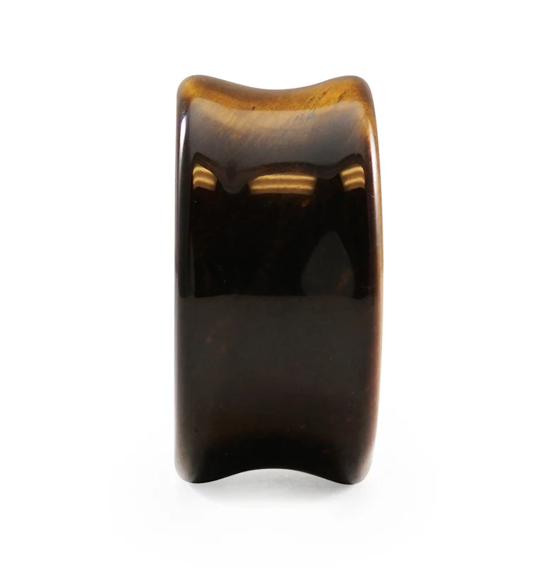 Tiger Eye Double Flare Tunnels - Image 6