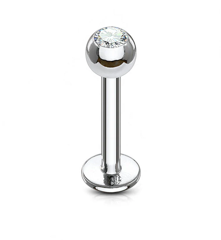 Titanium Bling Labret Flatback