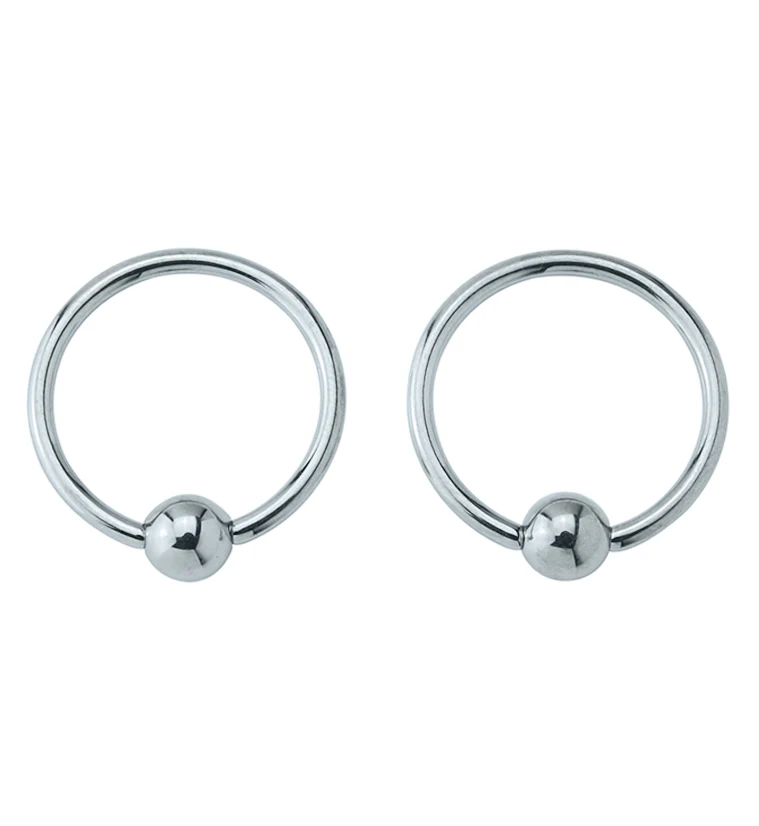 Titanium Captive Nipple Ring