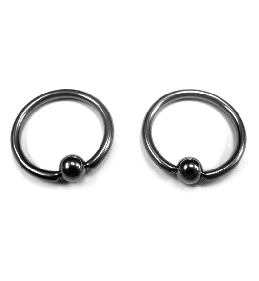 Titanium Captive Nipple Ring - Image 2