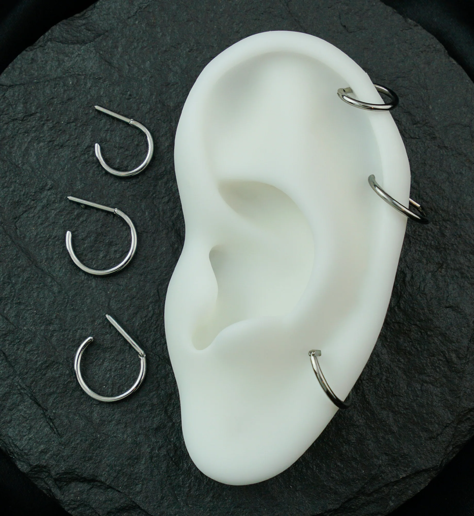 Titanium D-Shaped Hinged Segment Ring - Image 3