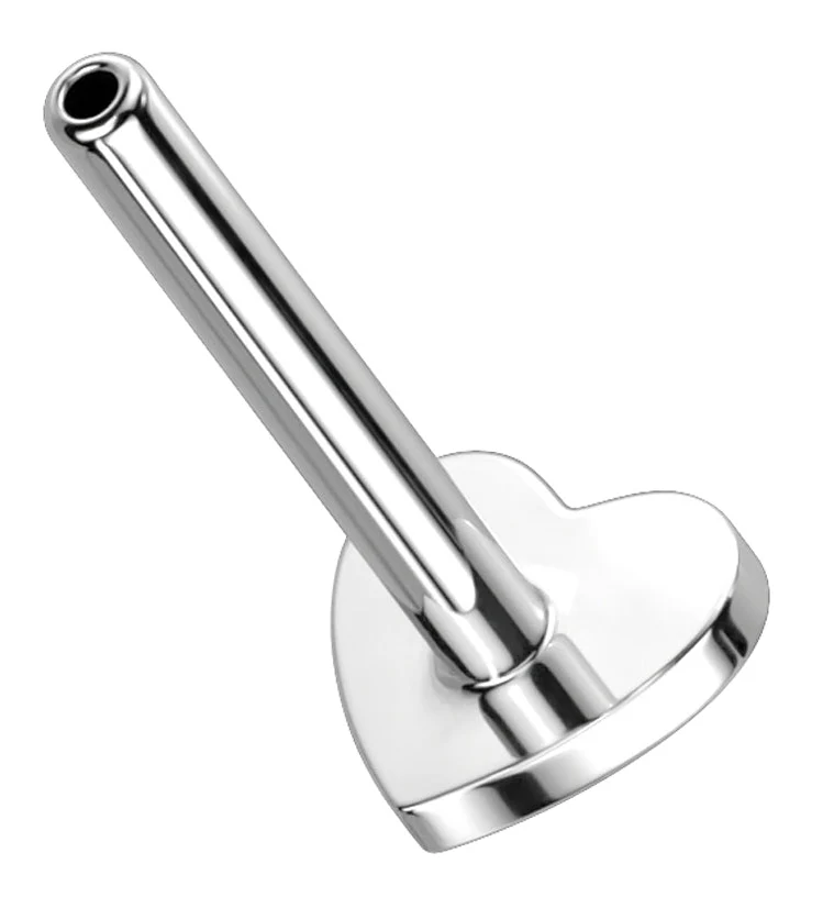 Titanium Threadless Heart Back Labret (Back Only)