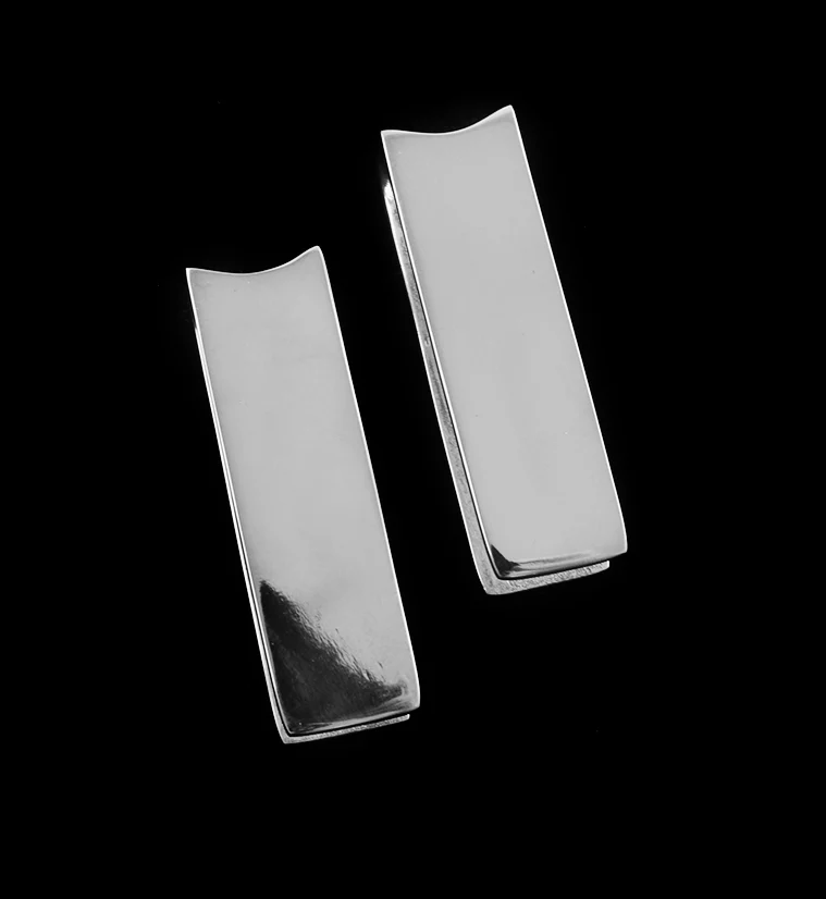 Tower White Brass Ear Weights - Image 2