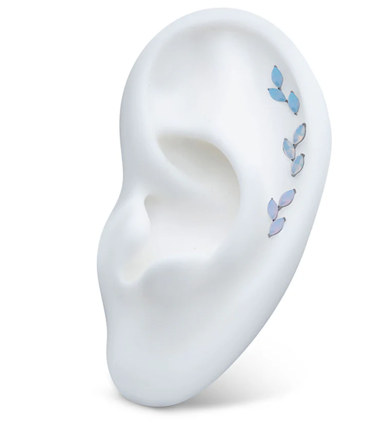 Trail White Opalite Internally Threaded Titanium Top - Image 3