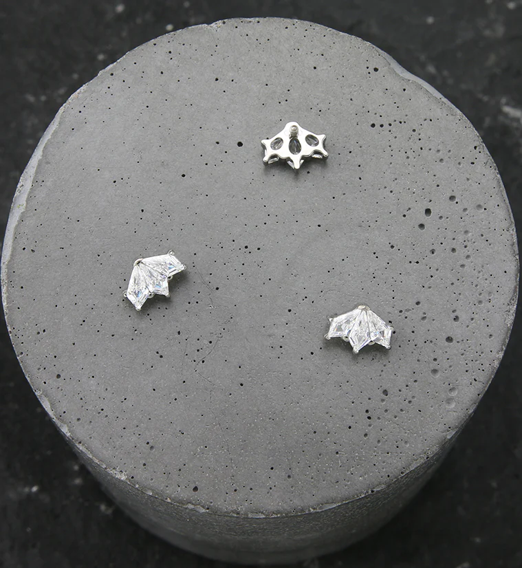Tri Fan CZ Internally Threaded Titanium Top - Image 2