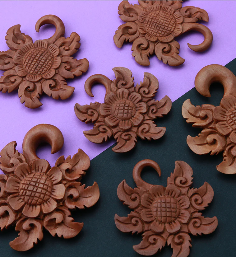 Tribal Flower Wooden Hangers - Image 4