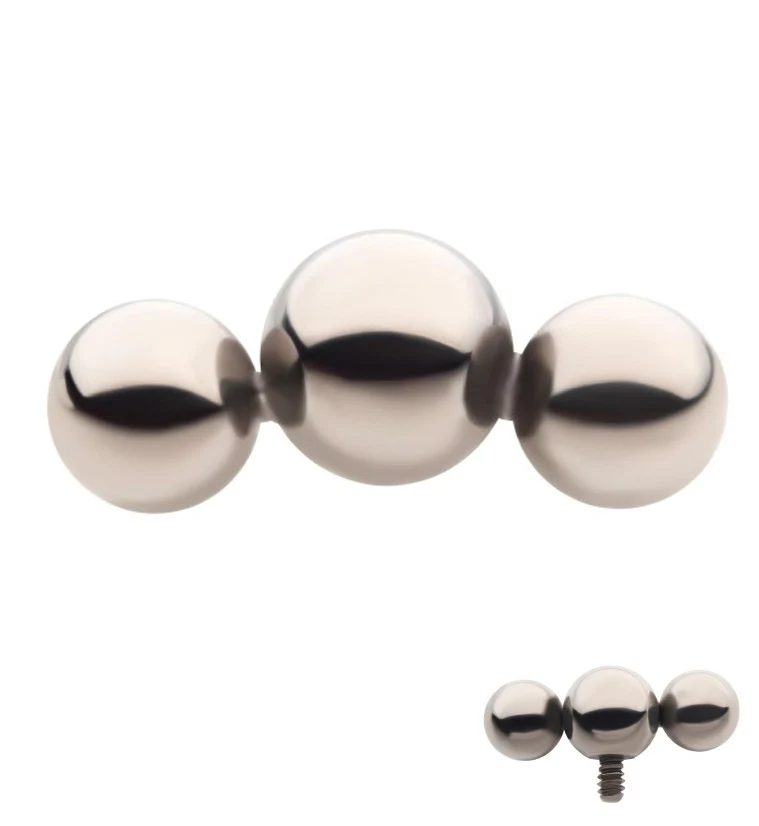 Triple Ball Titanium Internally Threaded Top