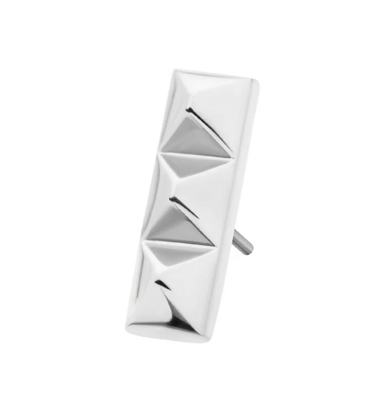 Triple Poly Stud Threadless Titanium Top