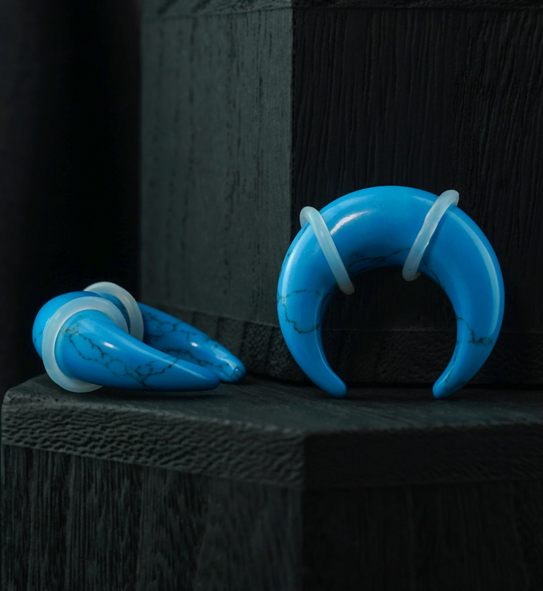 Turquoise Howlite Stone Pinchers - Image 2