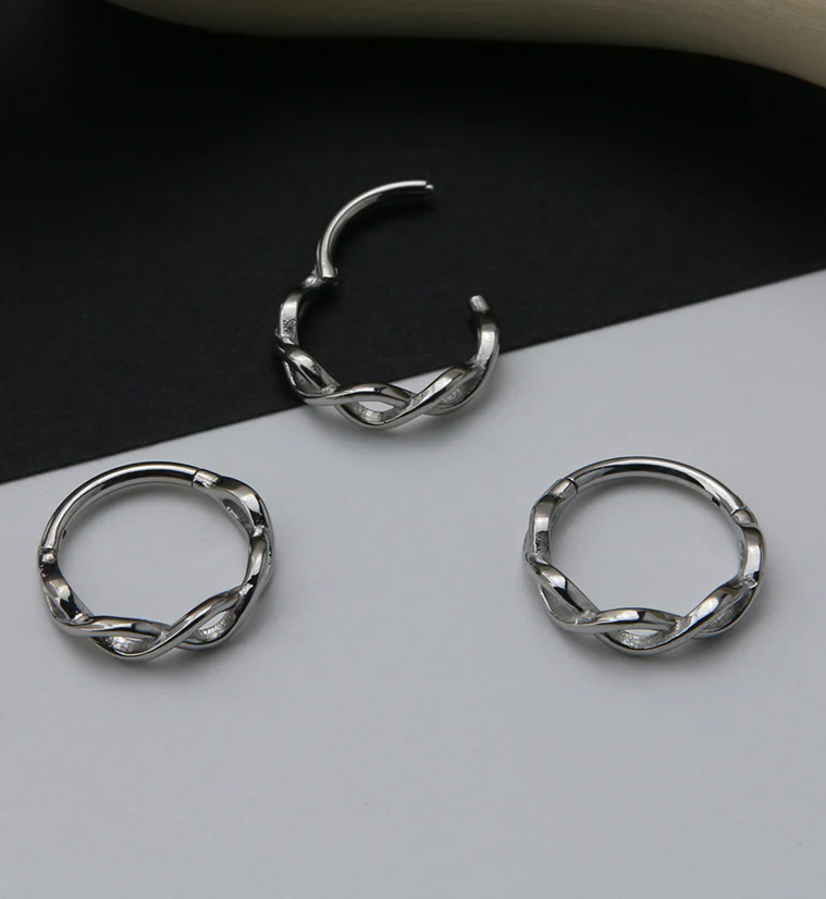 Twisted Hinged Segment Ring - Image 2