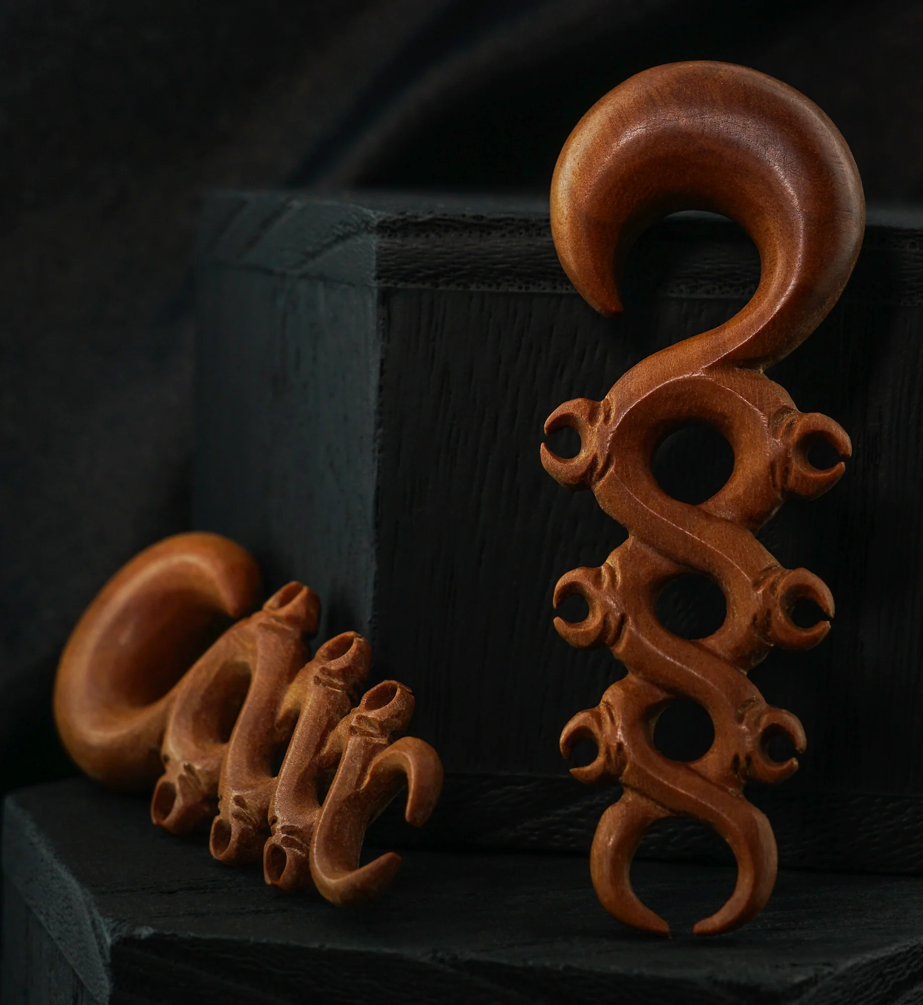 Twisted Pest Wooden Spiral Hangers - Image 2