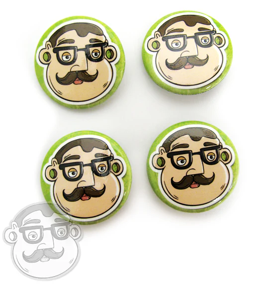 UBJ Dude Buttons Pack (4pc) - Image 2