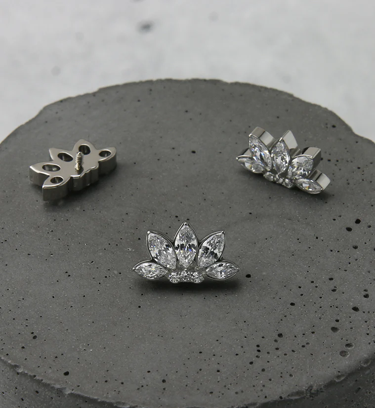 Vane CZ Internally Threaded Titanium Top - Image 2