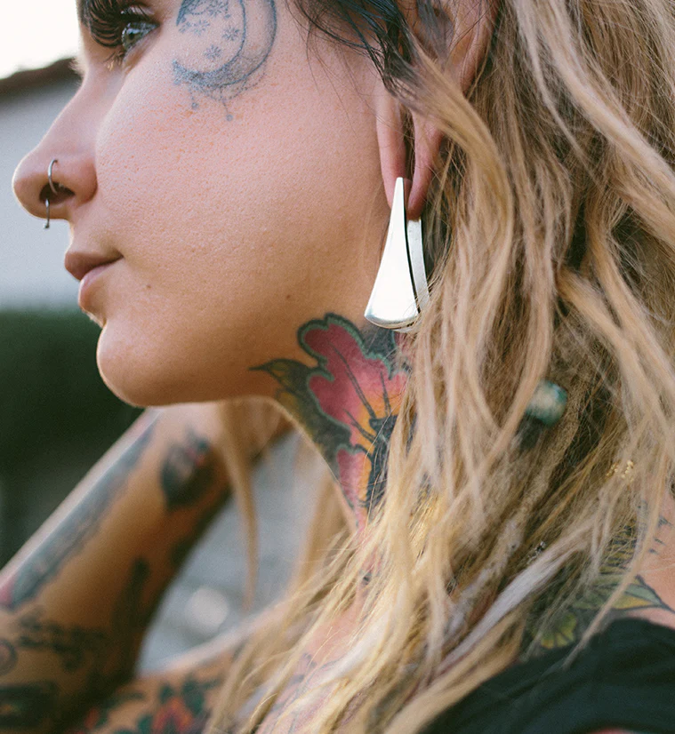 Vane White Brass Ear Weights - Image 4